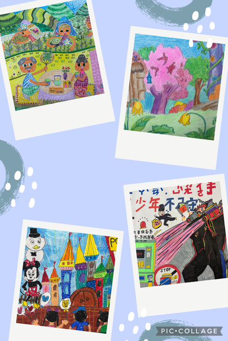 114學年度臺中市學生美術比賽校內初賽優勝作品圖片